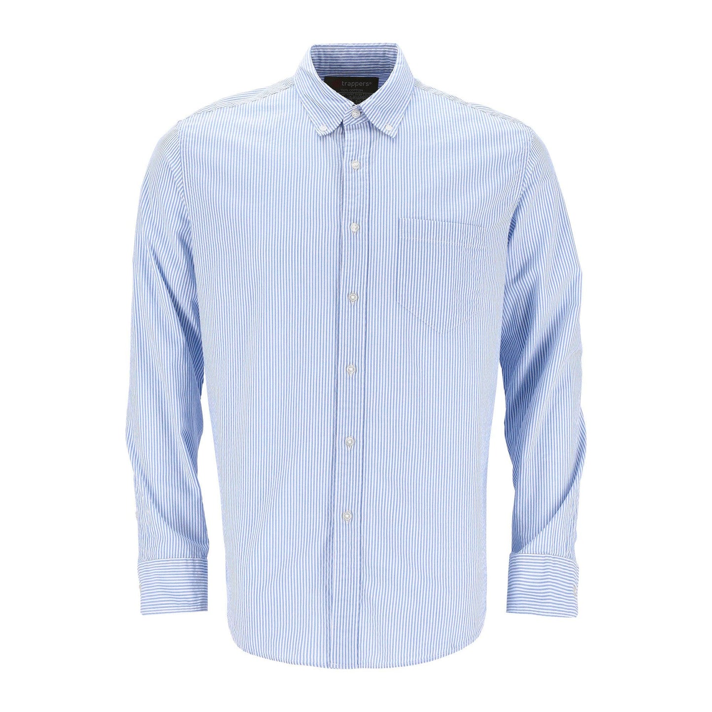 Trappers Long Sleeve Single Pocket Stripe Shirt