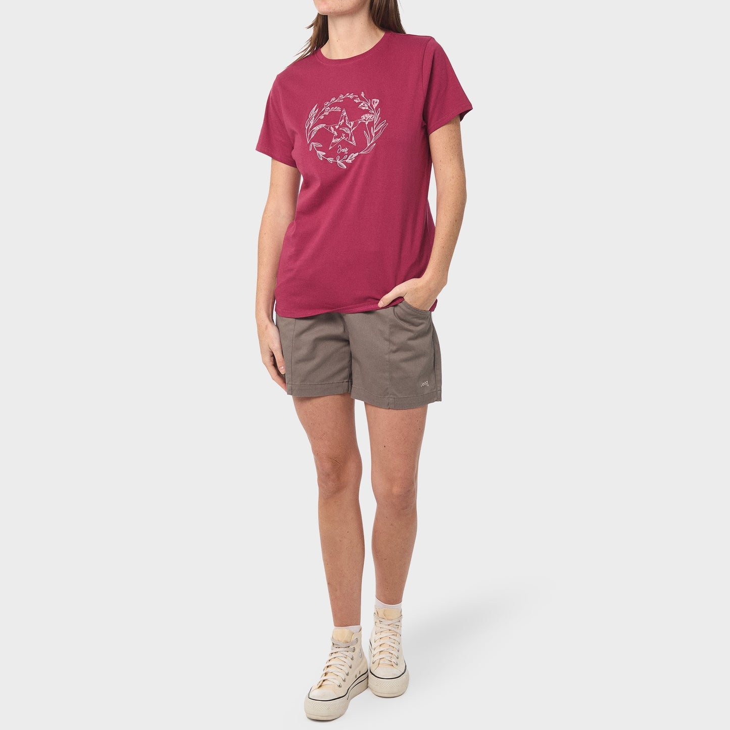 Jeep Ladies Flower Star T-Shirt