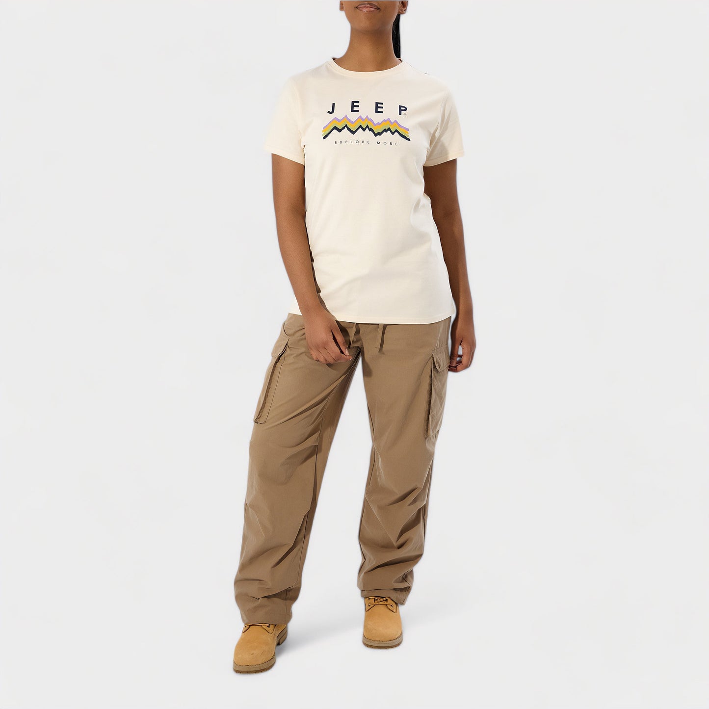 Jeep Ladies Explore More Slogan T-shirt