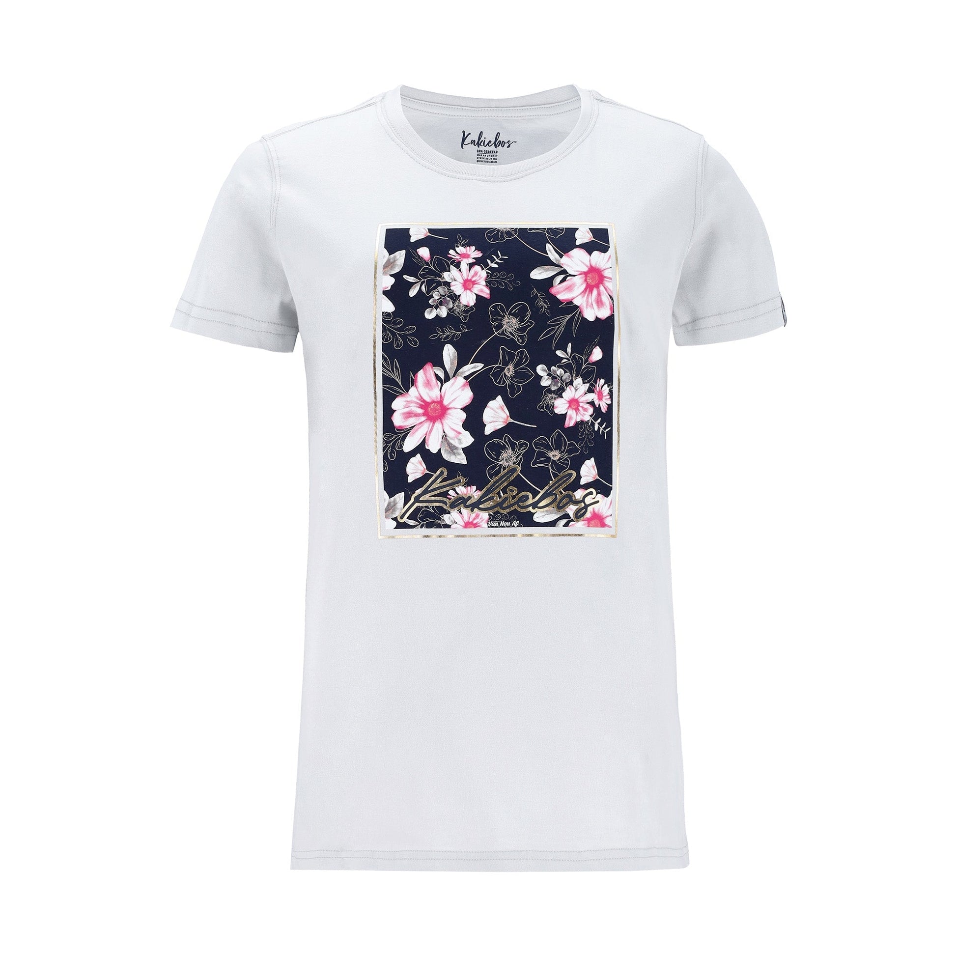 Kakiebos Ladies Flower Frame T-Shirt