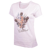 Wildebees Ladies Autumn Feather Posey T-shirt