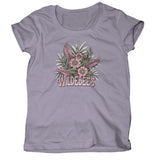 Wildebees Ladies Stylized Feather Floral T-Shirt