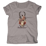 Wildebees Ladies Vintage Skull T-Shirt