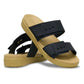 Crocs Ladies Brooklyn Buckle Low Wedge Sandal