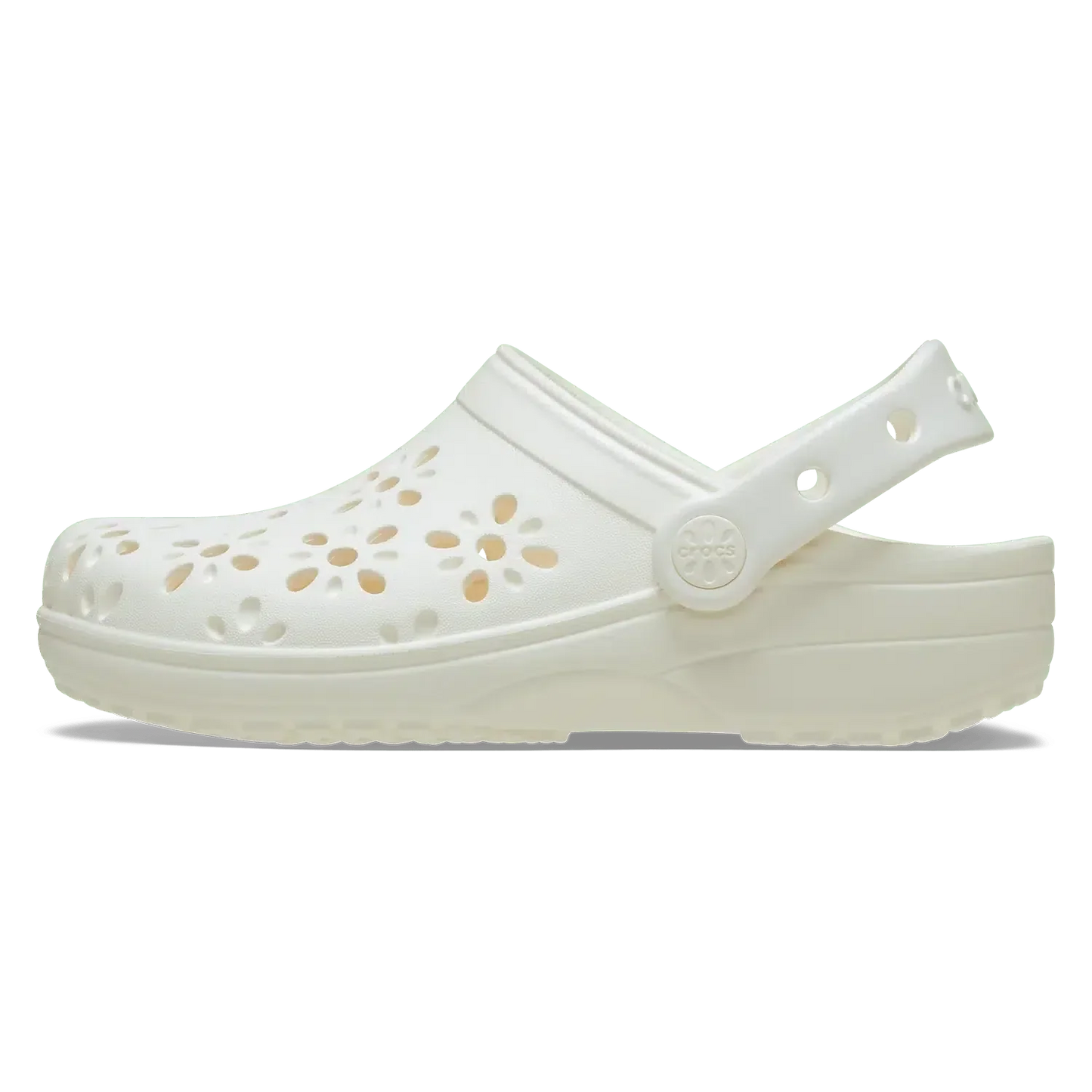 Crocs Ladies Classic Floral Cut Out Clog